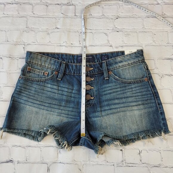NWT Lucky Brand Woman’s Blue The Cut Off Jean shorts - Picture 3 of 8